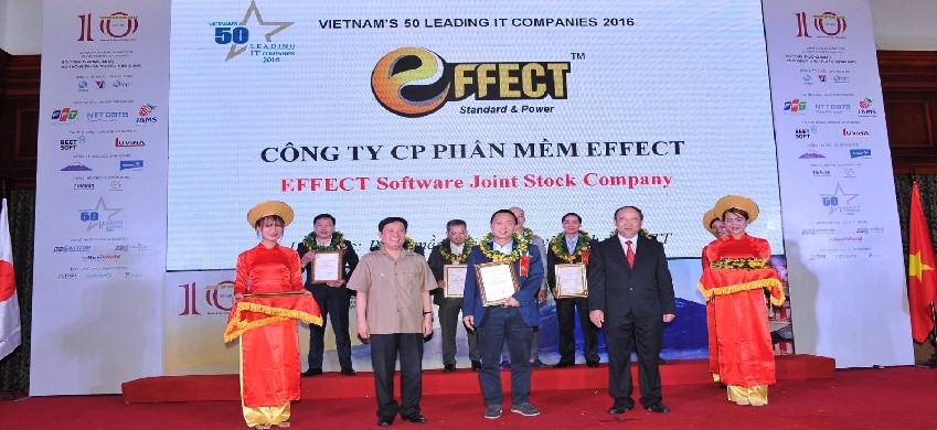 EFFECT ĐƯỢC VINH DANH TOP 50 DOANH NGHIỆP CNTT HÀNG ĐẦU VIỆT NAM